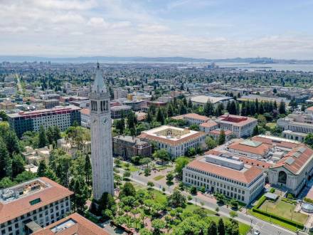 An aerial shot of the UC Berkeley Campus.