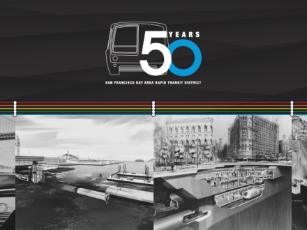 50th Anniversary BART poster