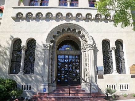 Front entrance of the Berkeley City Club in Berkeley CA