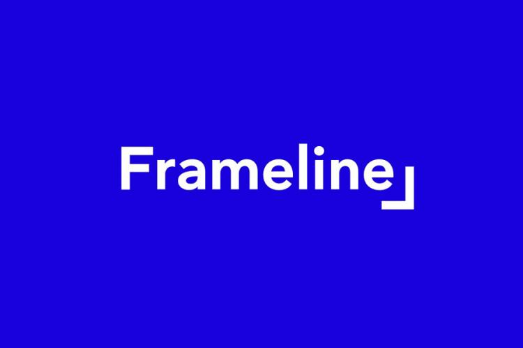 Logo for the Frameline Film Festival, a San Francisco and Berkeley held festival 