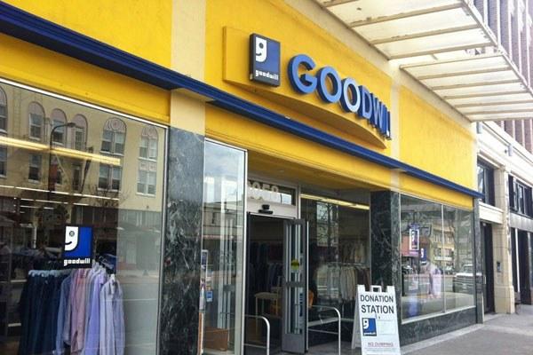 glass exterior of Goodwill thrift shop in Berkeley CA