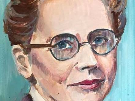 painting of julia morgan architect of berkeley city club