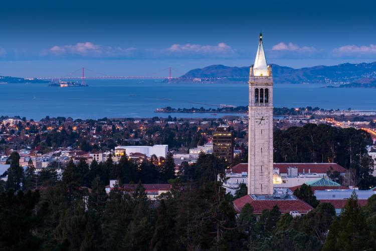 Overlooking the San Francisco Bay & Sather Town From Berkeley