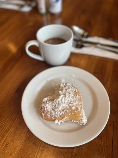 Beignets and coffee from Angeline's in Berkeley