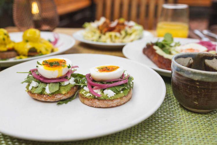 Eggs Benedict from Babette in Berkeley, CA