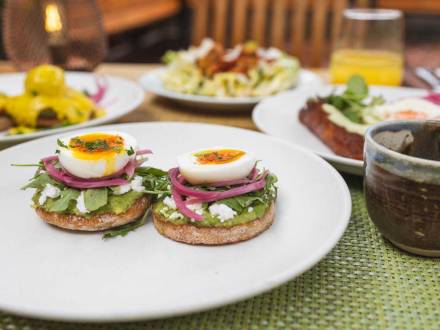 Eggs Benedict from Babette in Berkeley, CA