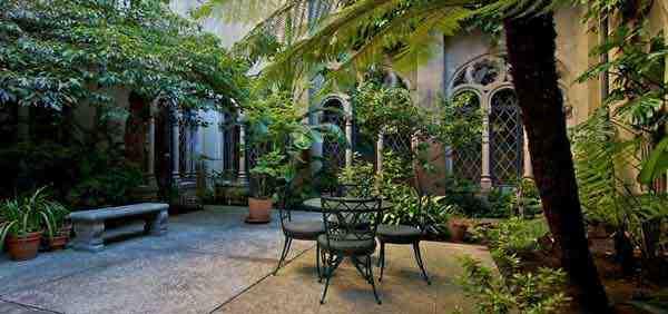 Berkeley City Club Courtyard featuring historic architecture